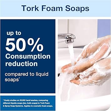 Tork Mildly Scented Foam Soap S4 Reduces Consumption 6 x 1000 ml 520501 - Image 5