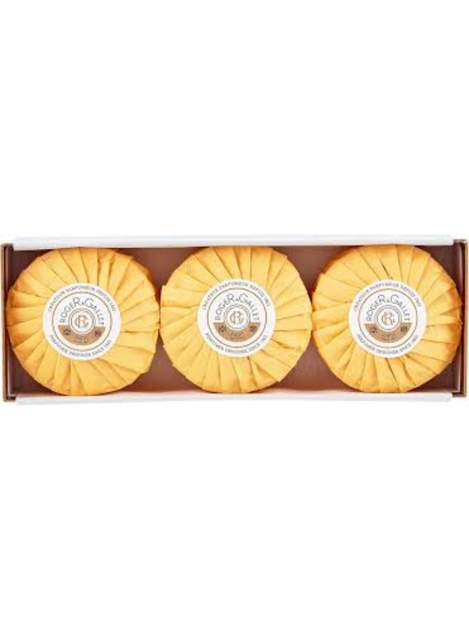 Roger & Gallet Bois D’Orange Scented Soap 3x100g - Image 1