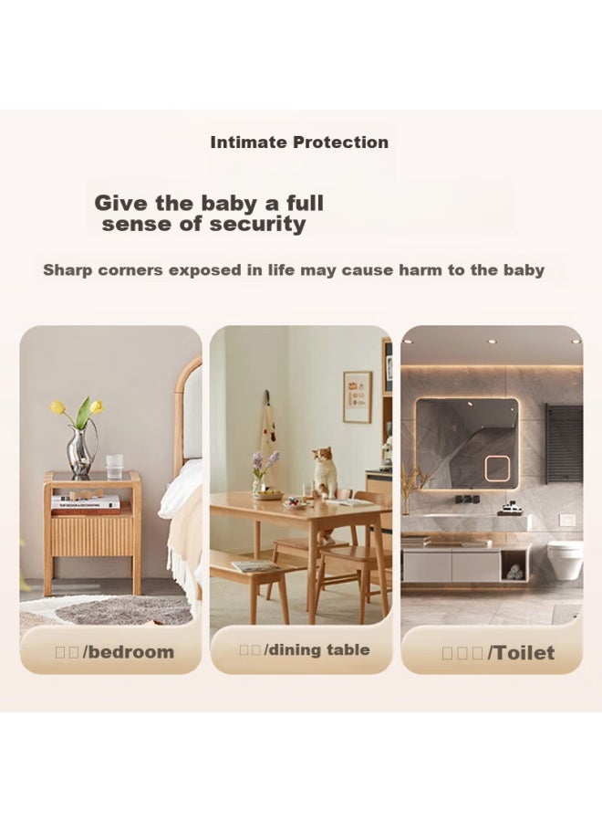 Bao Shi Baoshi Transparent Corner Guards , Table Corner Anti-collision Protectors, Thickened Three-sided Protective Covers, Anti-p, Bear Design - Image 2
