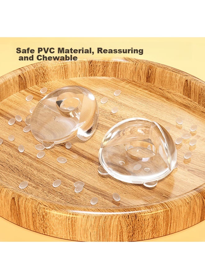 Bao Shi Baoshi Transparent Corner Guards , Table Corner Anti-collision Protectors, Thickened Three-sided Protective Covers, Anti-p, Bear Design - Image 5
