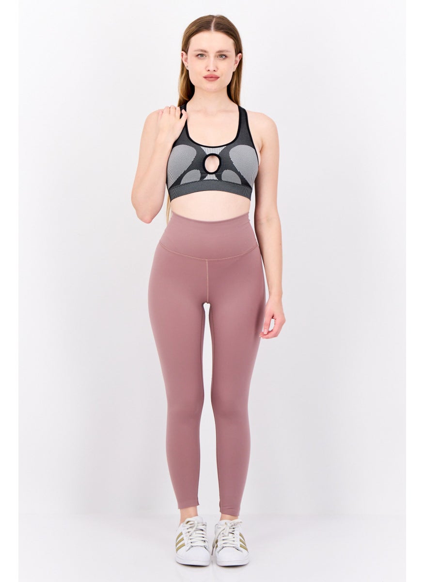 Adidas - Women Textured Padded Sports Bra, Black - Image 1