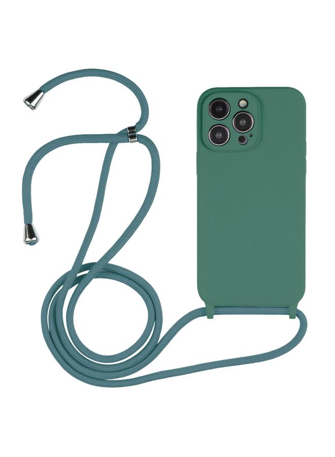 S-TOP Case For iPhone 15 Pro Max Crossbody Lanyard Liquid Silicone Case - Image 1