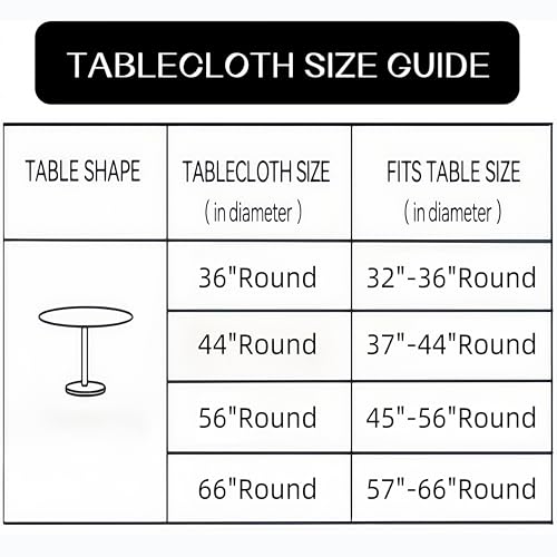 Walrus Round Vinyl Fitted Tablecloth with Flannel Backing Elastic Edge Design Table Cover Waterproof Oil-Proof PVC Table Cloth Stain-Resistant Best for 37"-44" Round - Image 2