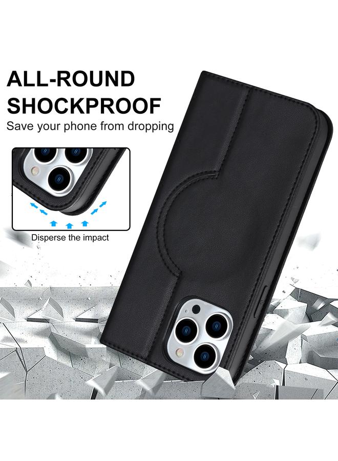 زبون جراب هاتف iPhone 13 Pro Max Rhombic MagSafe RFID مضاد للسرقة من الجلد - Image 3