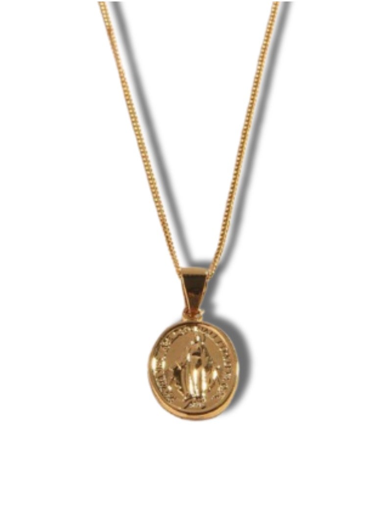 Soko Mesh 18K Divine Elegance Jewelry - Divine Jesus Pendant Necklace with Twisted Chain, Radiant Religious Symbol for Women, Ideal Gift for All Occasions  - Image 1