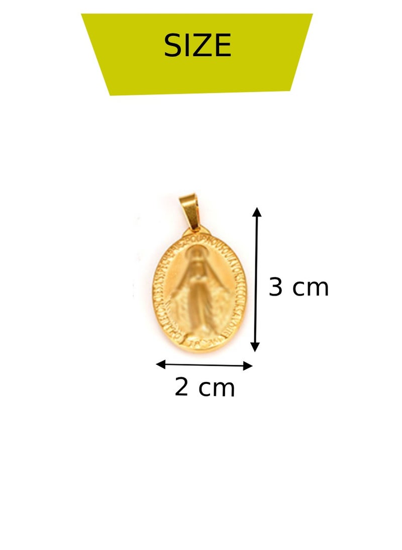 Soko Mesh 18K Divine Elegance Jewelry - Divine Jesus Pendant Necklace with Twisted Chain, Radiant Religious Symbol for Women, Ideal Gift for All Occasions  - Image 3