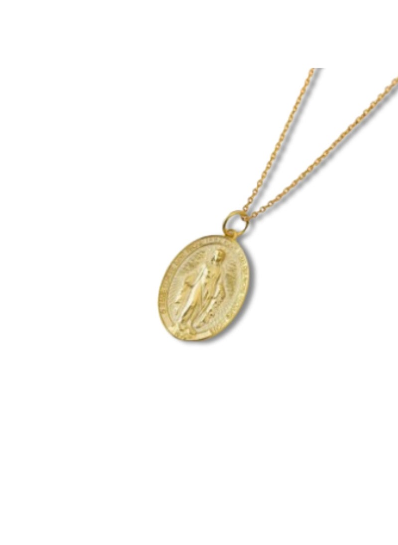Soko Mesh 18K Divine Elegance Jewelry - Divine Jesus Pendant Necklace with Twisted Chain, Radiant Religious Symbol for Women, Ideal Gift for All Occasions  - Image 4