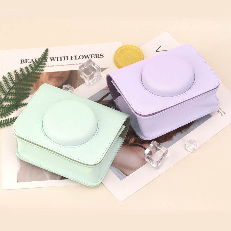 Suitable For Domestic Popoto Camera Bag Protective Leather Case Easy To Carry Camera Macaron Color Camera Bag - Image 4