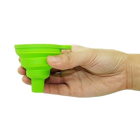 VIDORA VIDORA Foldable Silicone Funnel Foldable Hopper for Oil Liquid Kitchen Bathroom Oil Shampoo Sanitizer Kitchen Tool Gadget Hopper for Water Bottle Liquid Powder Transfer Silicone Funnel - Image 3