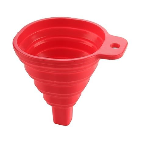 VIDORA VIDORA Foldable Silicone Funnel Foldable Hopper for Oil Liquid Kitchen Bathroom Oil Shampoo Sanitizer Kitchen Tool Gadget Hopper for Water Bottle Liquid Powder Transfer Silicone Funnel - Image 1