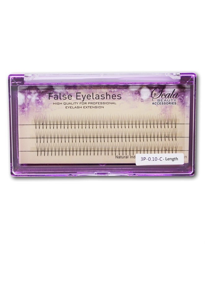 Bodermincer Scala Thickness 0.1mm C Curl 3 Root 90PCS Individual Lashes Black False Eyelash Natural Long Cluster Extension Makeup Beauty Health Makeup Fake Eyelashes (14mm)  - Image 5