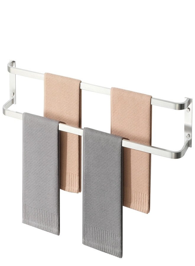 Alise Double Towel Bars 32 Inch, Double Towel Rack for Bathroom Stainless Steel Bathroom Towel Rack Wall Mounted Towel Holder, Brushed Nickel - Image 1