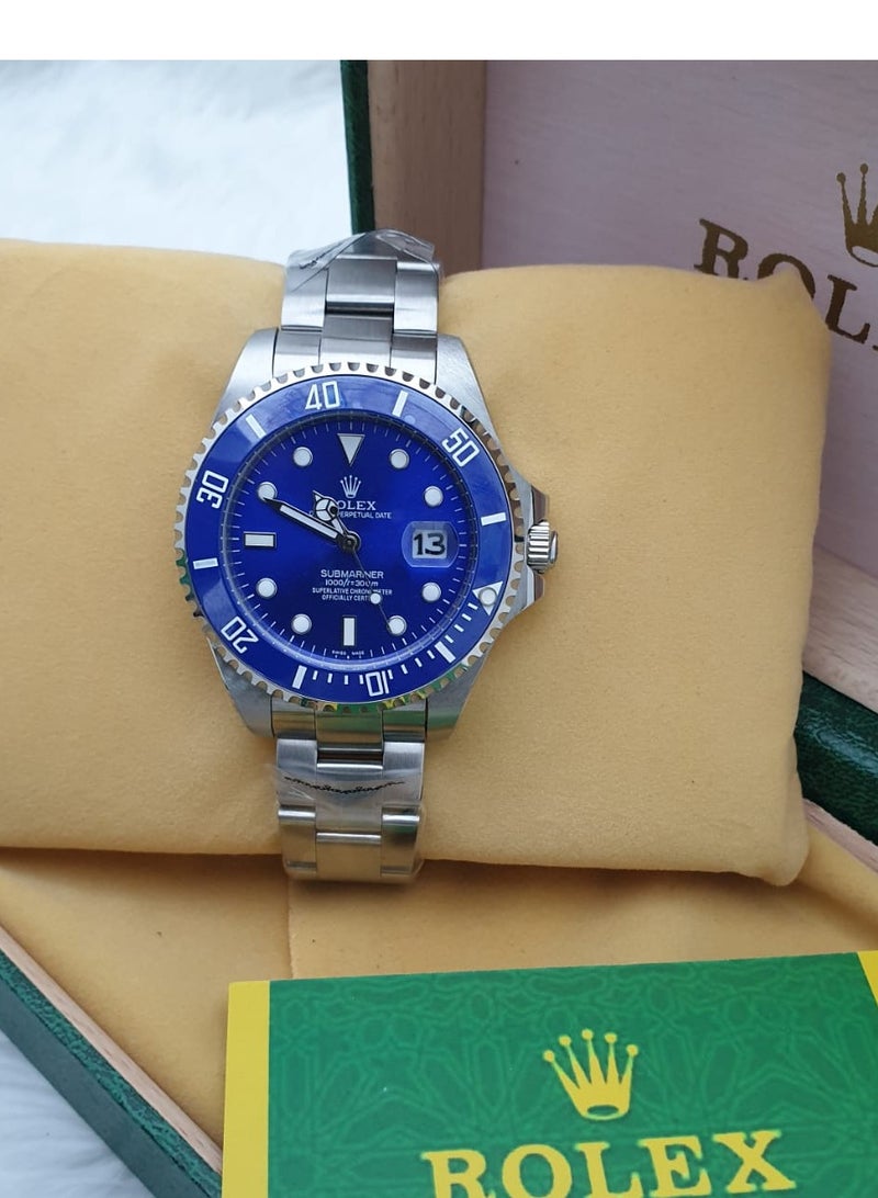 Rolex Men's Watch with Blue 