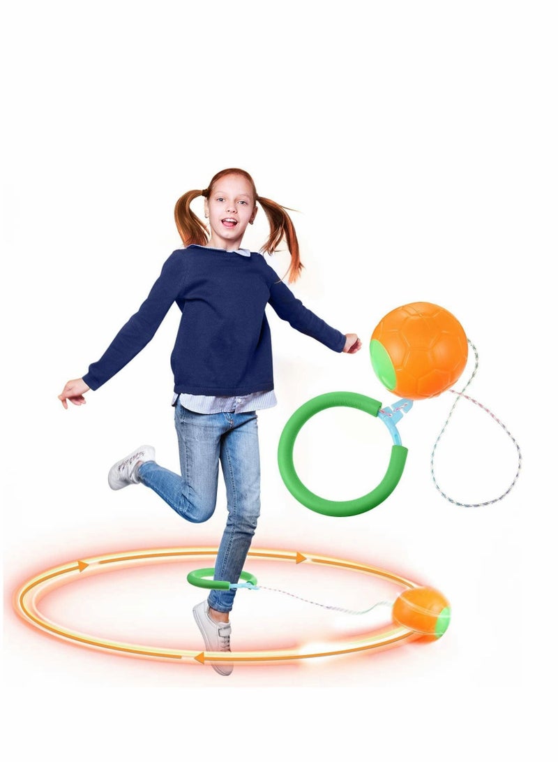 Excefore Skip Ball for Kids, Toys Skip It Ankle Toy Skip Ball Jumping Swing Toy, Get Exercise The Funny Way, Fat Burning Fitness Game Fun Birthday Gift for Adults and Kids - Image 1