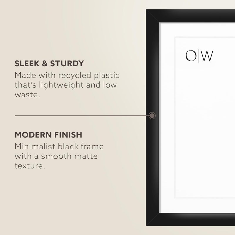 Opposite Wall - 24x36 in - Black Picture Frame - Lightweight, Versatile & Shatterproof - Large Wall Hanging Photo or Poster Frame - Wall Decor for Office, Gallery & Home - Image 2