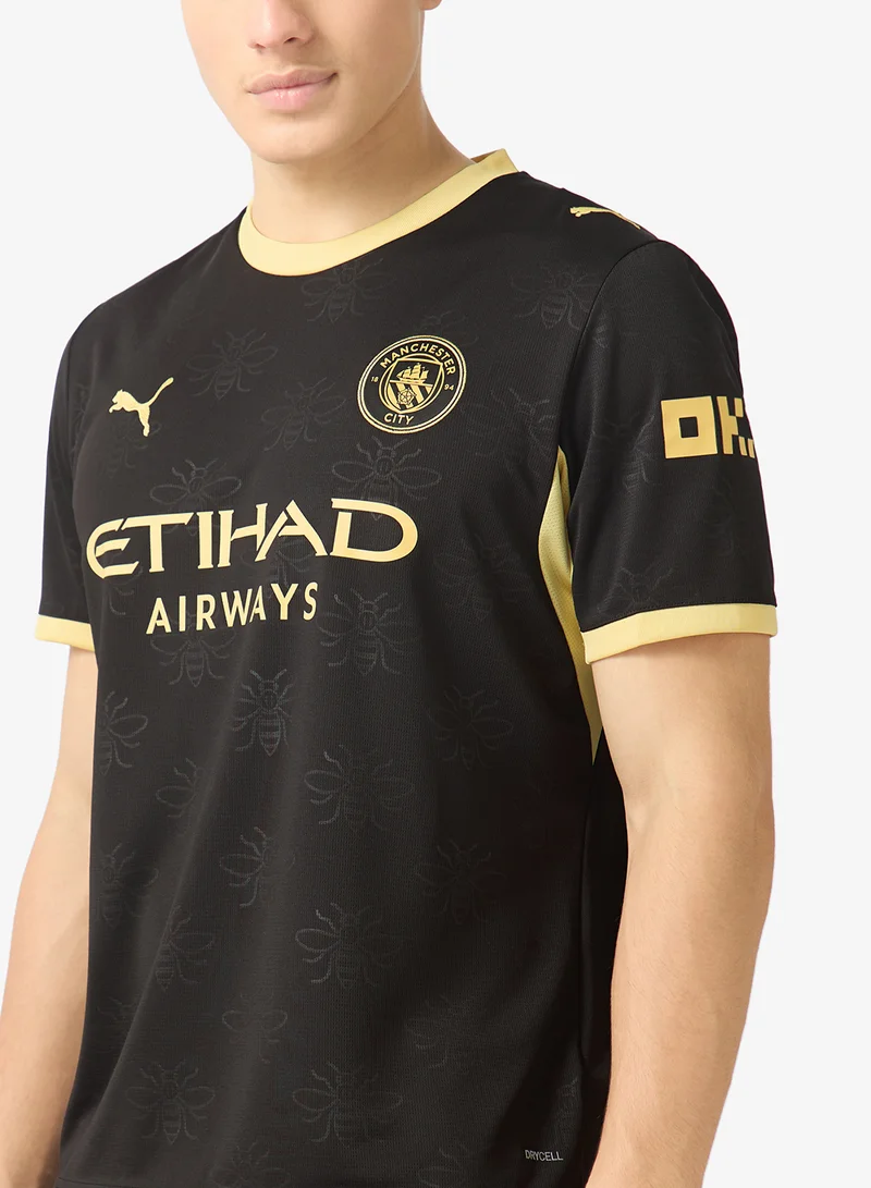 Puma PUMA Black-Flaxen Manchester City Away Replica Jersey for Men | Best Price UAE