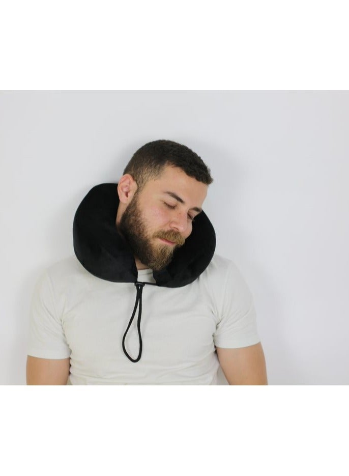 HT Medical pillow for neck comfort during travel, German memory foam, HT - Image 4