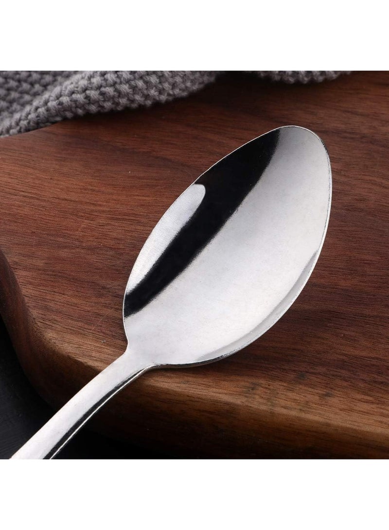 ECVV 6-Piece Stainless Steel Dinner Spoons Heavy-duty Spoons Cutlery Set - Image 3