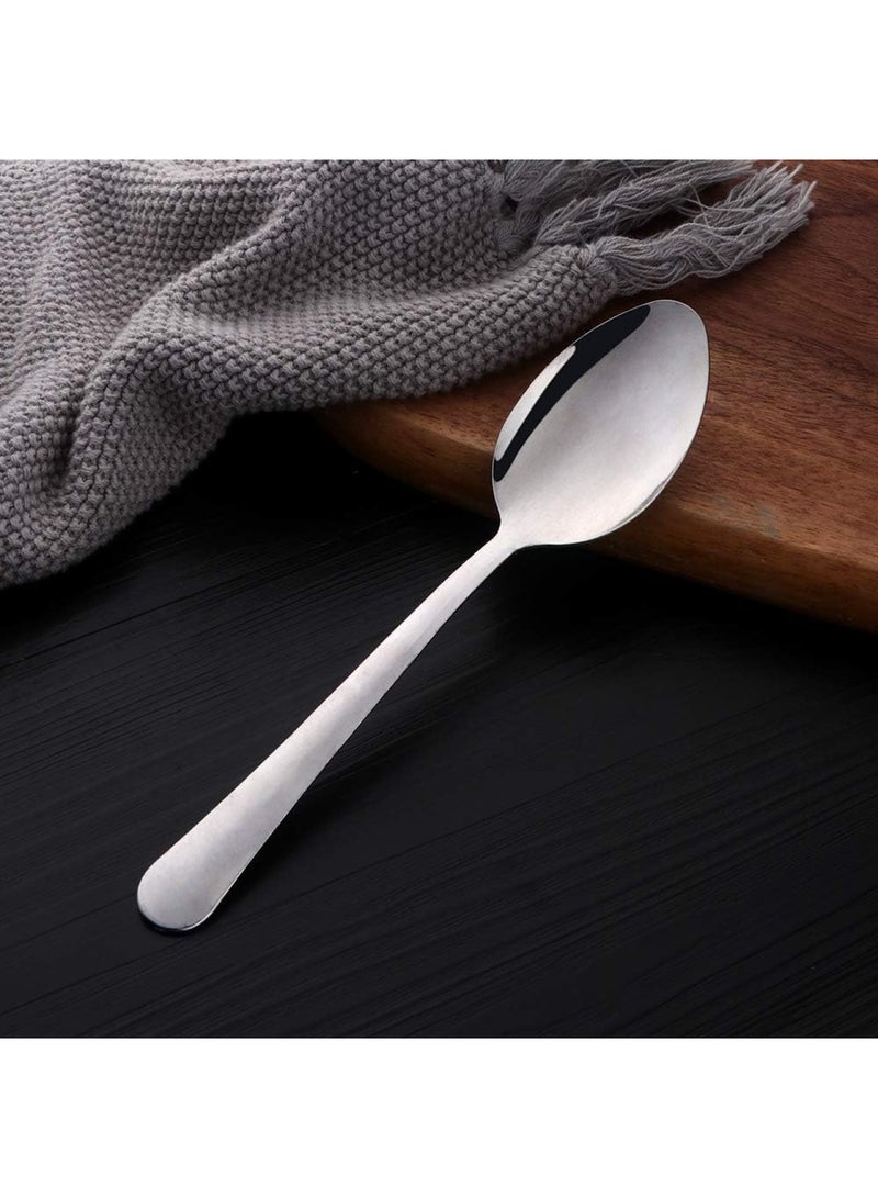 ECVV 6-Piece Stainless Steel Dinner Spoons Heavy-duty Spoons Cutlery Set - Image 2