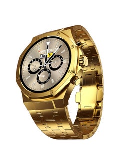 Fire-Boltt Royale Luxury Stainless Steel Smart Watch 1.43” AMOLED Display, Always On Display, 750 NITS Peak Brightness 466 * 466 px Resolution. Bluetooth Calling, IP67, 75Hz Refresh Rate (Gold)