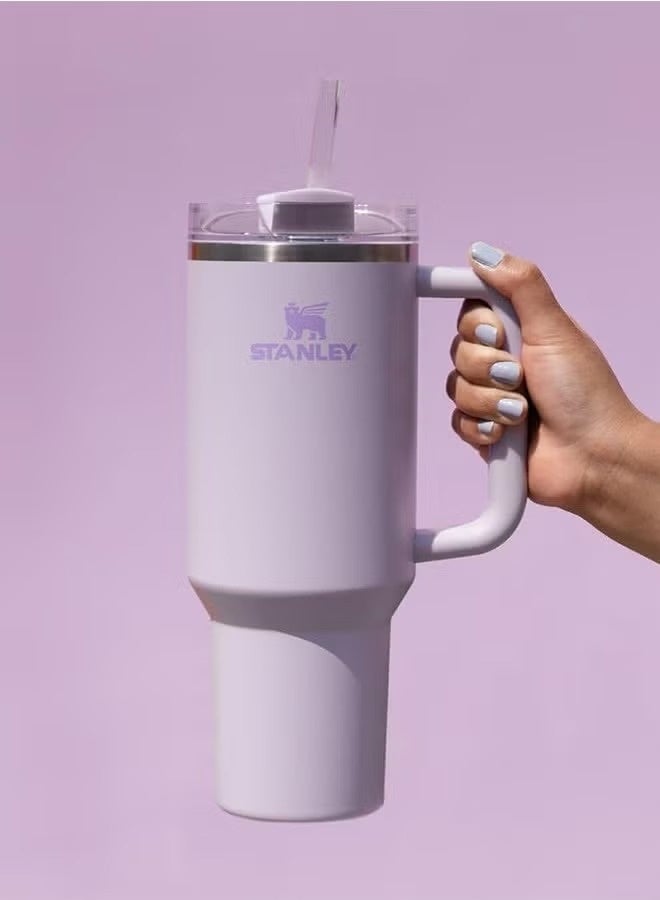 Quencher H2.0 FlowState Stainless Steel Vacuum Insulated Tumbler with Lid and Straw for Water, Iced Tea or Coffee, Smoothie and More, 40Ounce Stainless Steel 32x15x 10cmnPurple
