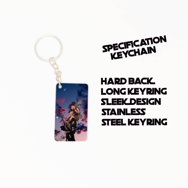 OUTFITQUE OUTFITQUE Premium (Pack of 2) Anime- 479 Printed Long Keychain For Bike, Scooty, Car, MDF Keyholder - Image 2
