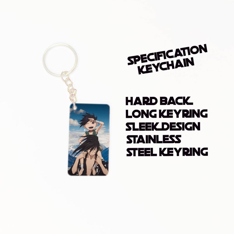 OUTFITQUE OUTFITQUE Premium (Pack of 2) Anime- 479 Printed Long Keychain For Bike, Scooty, Car, MDF Keyholder - Image 3