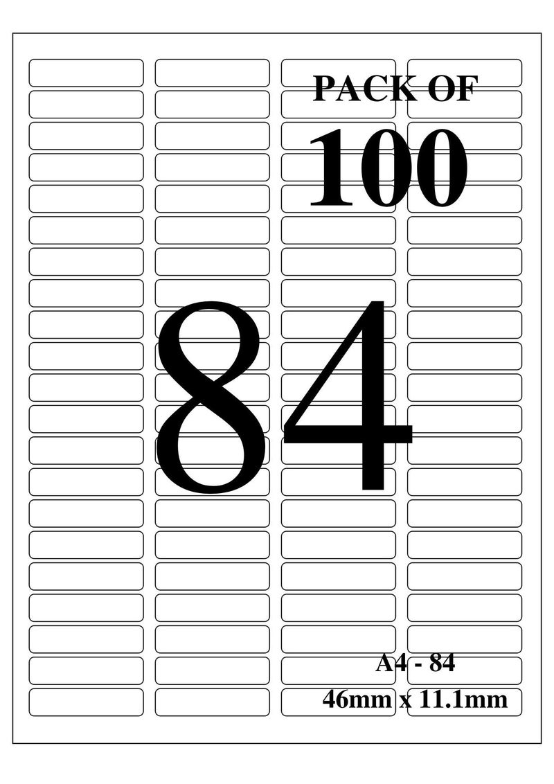 True-Ally A4 Size White Self Adhesive Label/Sticker for Printer (Inkjet/Copier/Laser) - 84 Sticker Per Sheet - 100 Sheets Pack (A4ST84-100 Sheets) - Image 2