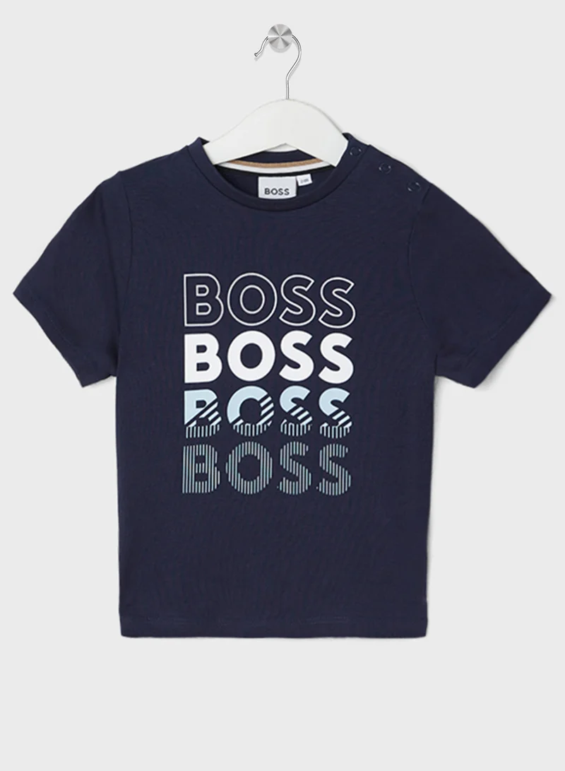 بوس Kids' Logo T-shirt
