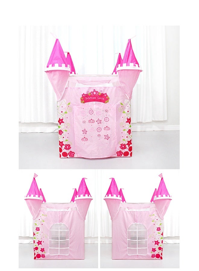 DUNISO خيمة لعب قابلة للطي للأطفال، خيمة قلعة الأميرة، منزل خيمة داخلية مع نوافذ، قابلة للغسل وقابلة للتنفس، منزل للعب داخلي وخارجي مناسب للأطفال الصغار، سهلة التركيب والتخزين، لعبة عيد ميلاد مثالية هدية للبنات والأولاد في العطلات وأعياد الميلاد - Image 2