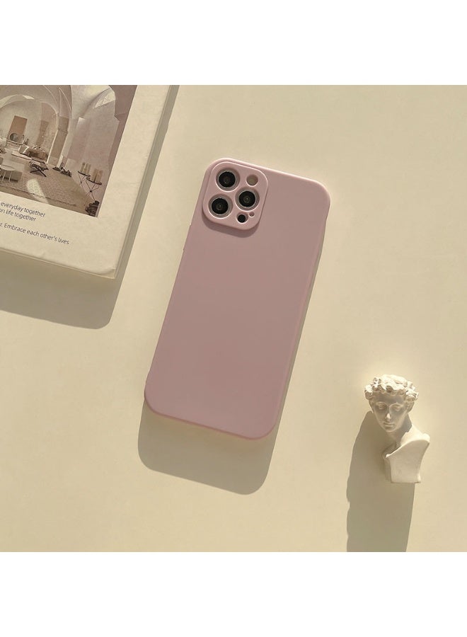 NIBEMINENT Simplicity And Pure Colors Protective TPU Case Cover For iPhone 15 Pro Max, Purple