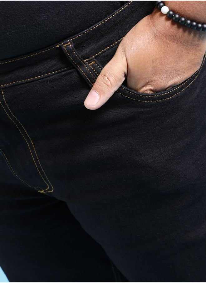 HARDSODA Men Plus Size Slim Fit Solid Mid-Rise Stretchable Jeans  - Image 5