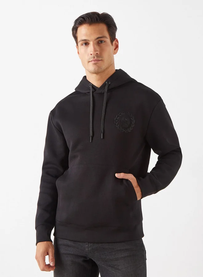 Emperor Embroidered Hoodie with Long Sleeves