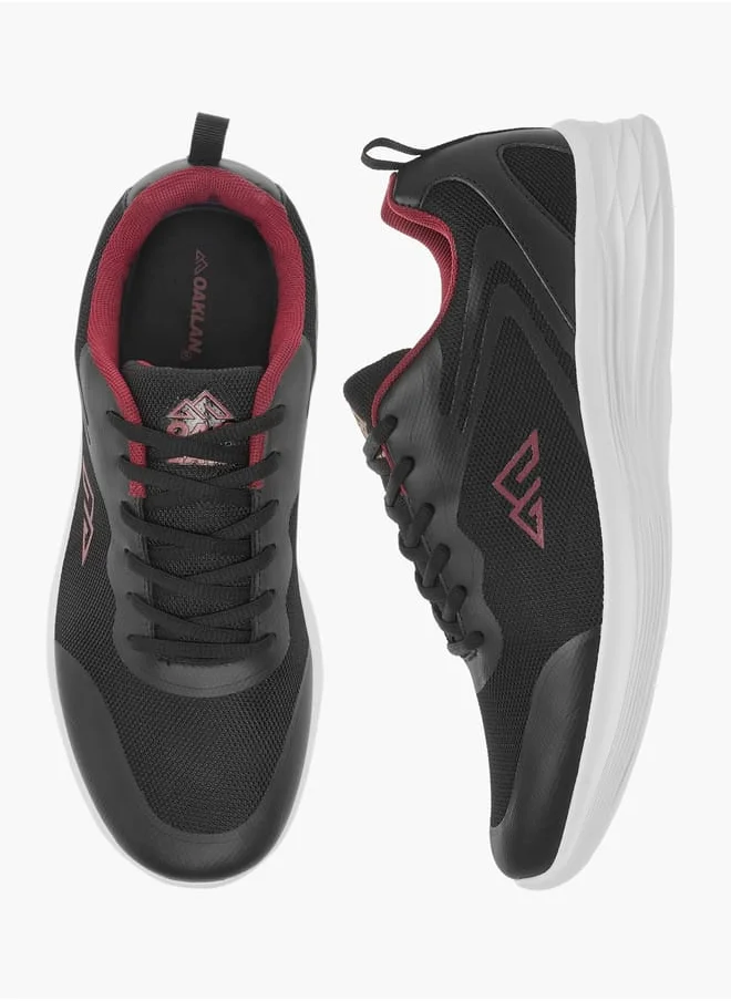 شو اكسبرس Men by Shoexpress Logo Detail Lace-Up Sports Shoes