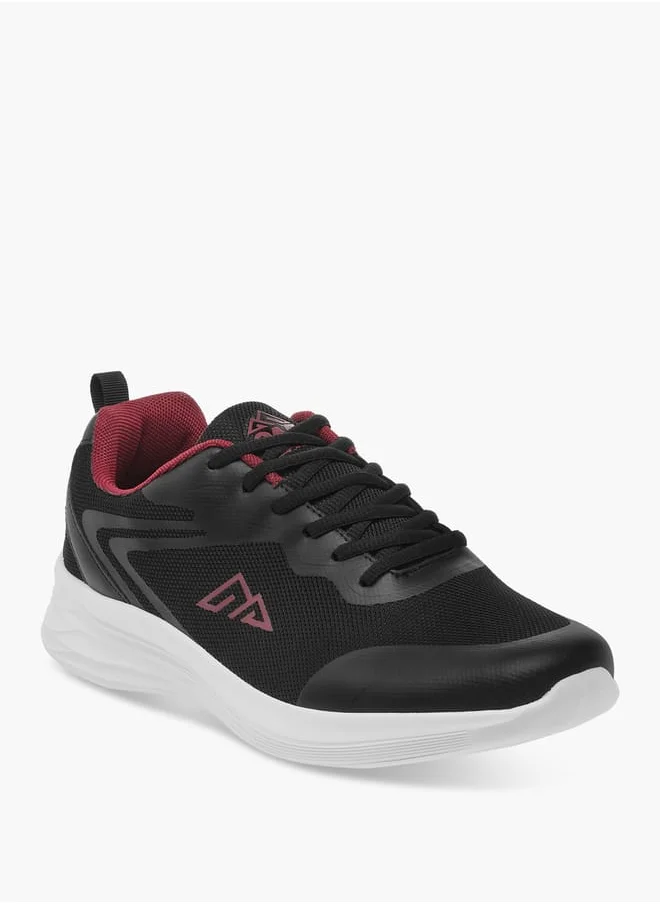 شو اكسبرس Men by Shoexpress Logo Detail Lace-Up Sports Shoes