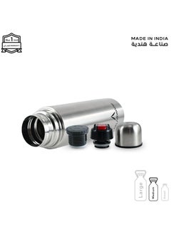 Atlasware Water bottle with a capacity of 750 ml, a stainless steel water bottle with two types of lid and a cup that keeps cold for 45 hours and keeps heat for 19 hours, Pink  - Image 3