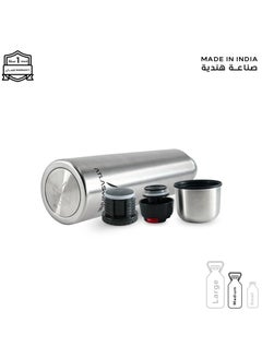 Atlasware Water bottle with a capacity of 750 ml, a stainless steel water bottle with two types of lid and a cup that keeps cold for 45 hours and keeps heat for 19 hours, Pink  - Image 4