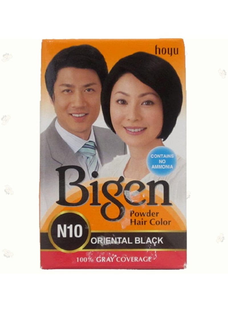 Bigen Powder Hair Color, 6g - Oriental Black N10