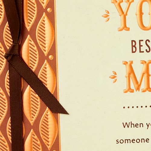 Hallmark Romantic Birthday Card (With You Beside Me) Copper Leaves - Image 4