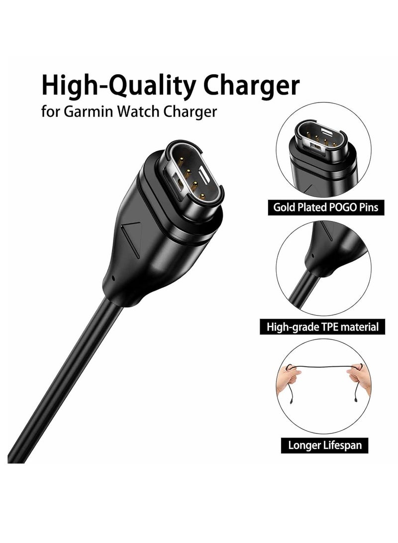 Beauenty Charger Cable for Garmin Fenix 8 7 6 5 S X, Forerunner 945 45 45S 245 Music, Vivoactive 5 4 4S 3, Instinct 1 2 2S Tide Tactical, Approach S10 S40 S60 X10, Vivomove, Venu Sq 2 2S - Image 3