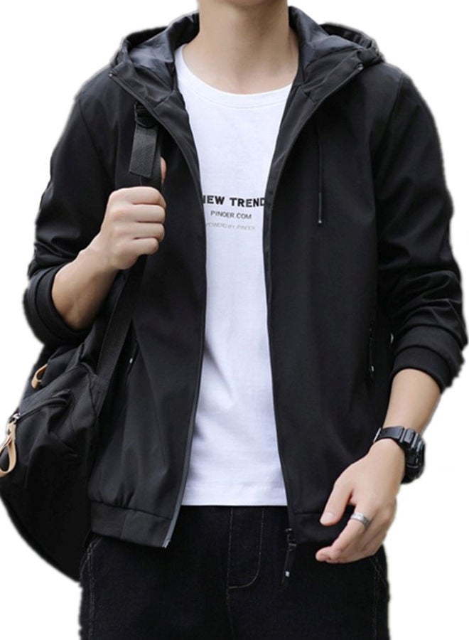 NIBEMINENT 2020 new men's coat trend casual youth work jacket black  - Image 4