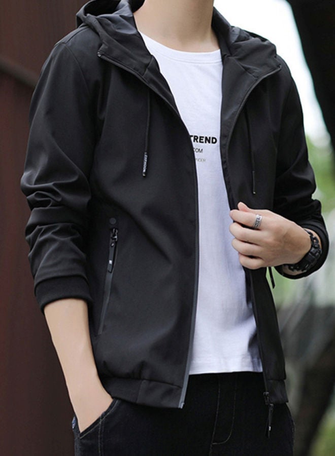 NIBEMINENT 2020 new men's coat trend casual youth work jacket black  - Image 3