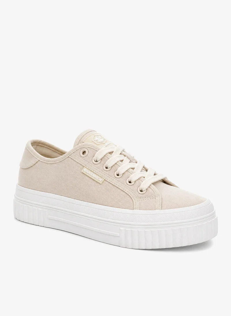لامبرجاك Lumberjack Anya Women Sneakers Sand Denim – Lightweight Breathable Casual Shoes