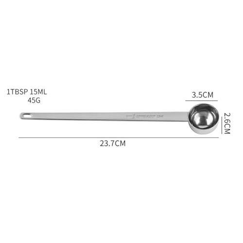 Bridge2shopping Stainless Steel Measuring Coffee Spoon, 15ml/1 Tablespoon, Long Handle, Coffee Scoop - Image 2