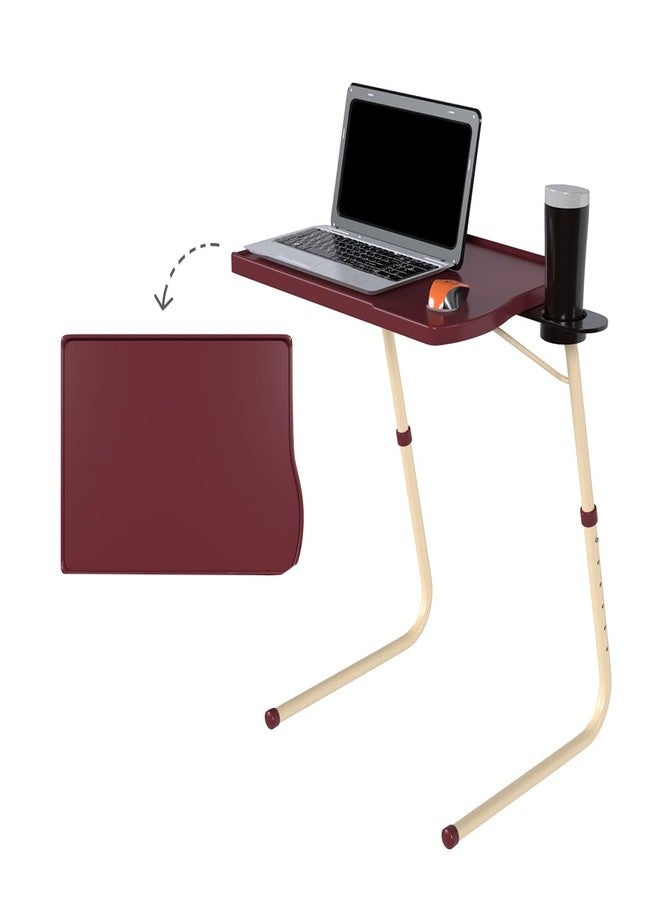 TABLE MAGIC Pro-Smart Multipurpose Laptop Table Mat Finish - Adjustable, Foldable, Lightweight & Durable - Candy Brown - Image 1