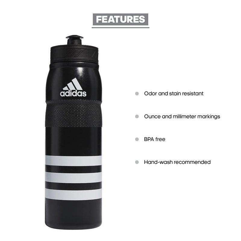 Adidas 750 ML (28 oz) Stadium Refillable Plastic Sport Water Bottle - Image 2
