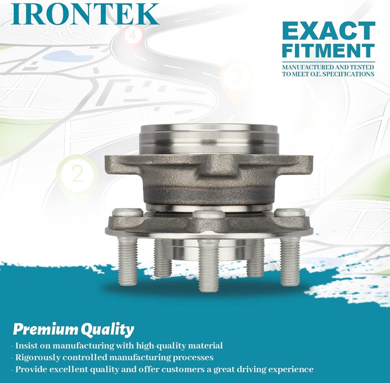 IRONTEK 513287 Front Left/Right Wheel Bearing and Hub Assembly (5Lug w/ABS) for Toyota Prius and Lexus CT200h - Image 4