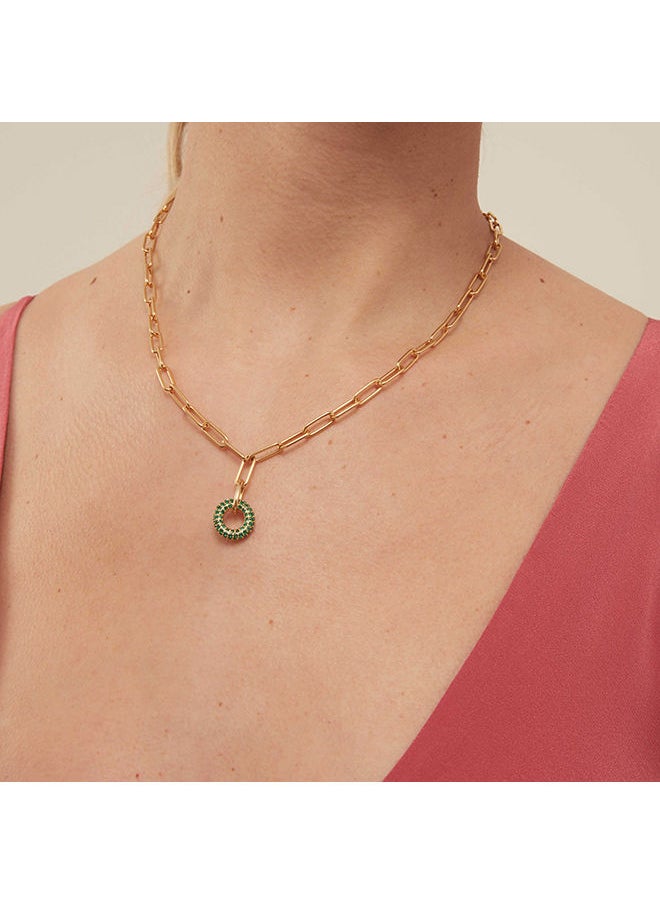 ORELIA LONDON - Pave Encrusted Doughnut Link NL EMD - Image 1