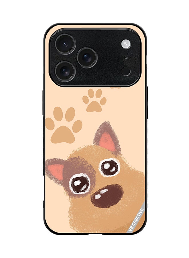 VR CREATIVE Protective Case Cover For Apple iPhone 17 Pro Cute Doggie Design Multicolour