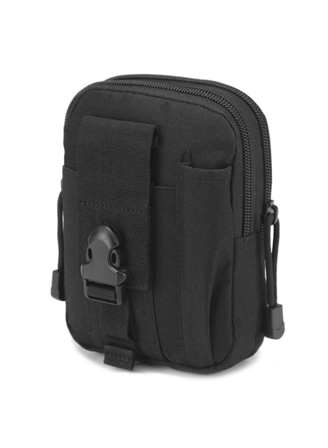 Black Sports Waist Bag Mobile Phone Belt Pouch Outdoor Utility Tool Carrier - Image 1